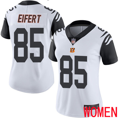 Cincinnati Bengals Limited White Women Tyler Eifert Jersey NFL Footballl #85 Rush Vapor Untouchable->women nfl jersey->Women Jersey